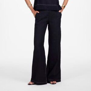 Madewell The Zoe Relaxed Wide Pant in 100% Linen